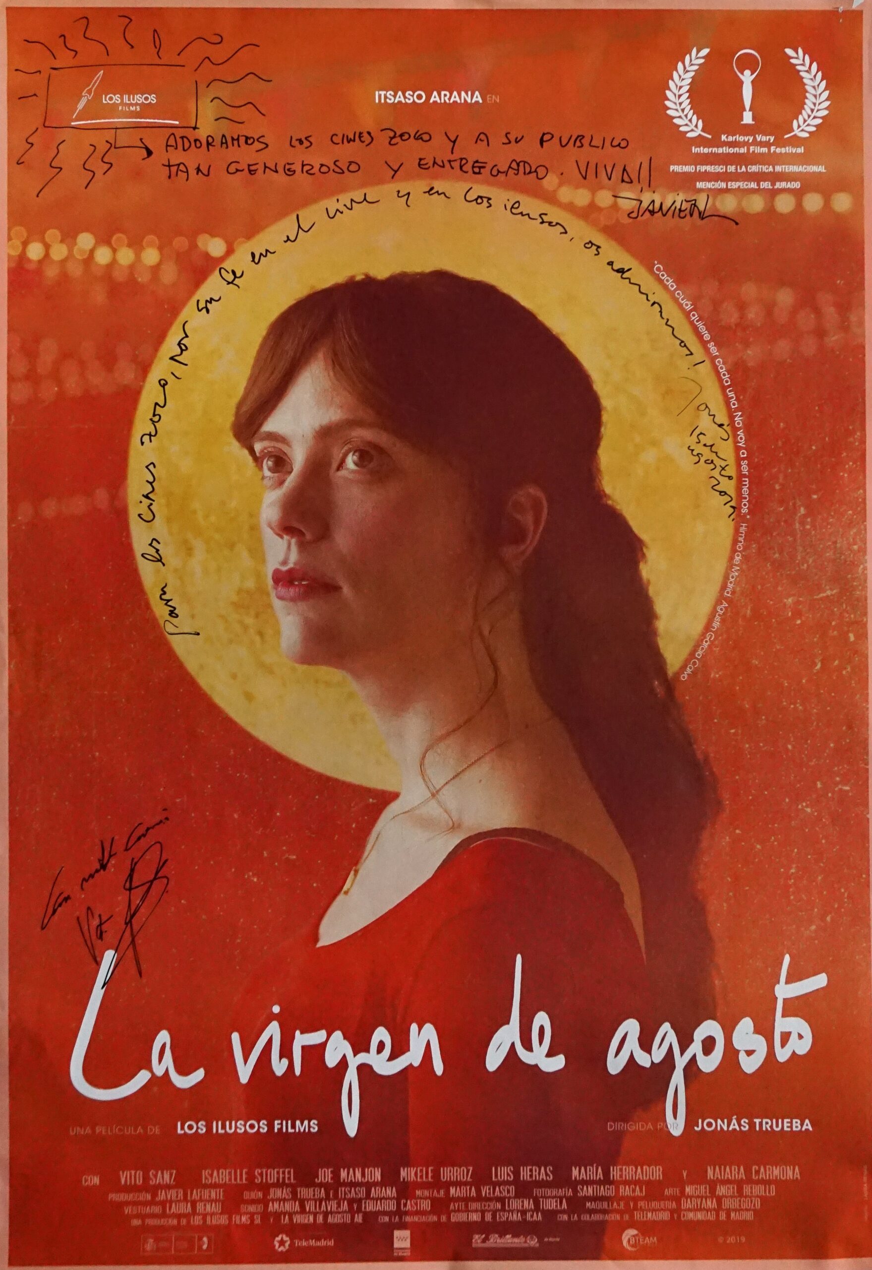 DIRECTORES EN EL ZOCO. JONÁS TRUEBA (director), VITO SANZ (actor) y JAVIER LAFUENTE (productor) presentan «La Virgen de Agosto»