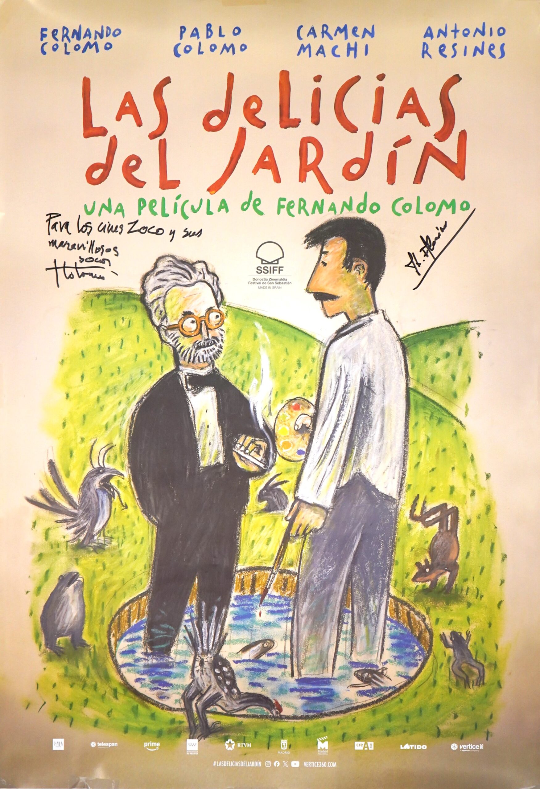 DIRECTORES EN EL ZOCO. FERNANDO COLOMO (director) y JOSÉ LUIS ALCAINE (director de fotografía) presentan «Las delicias del jardín»
