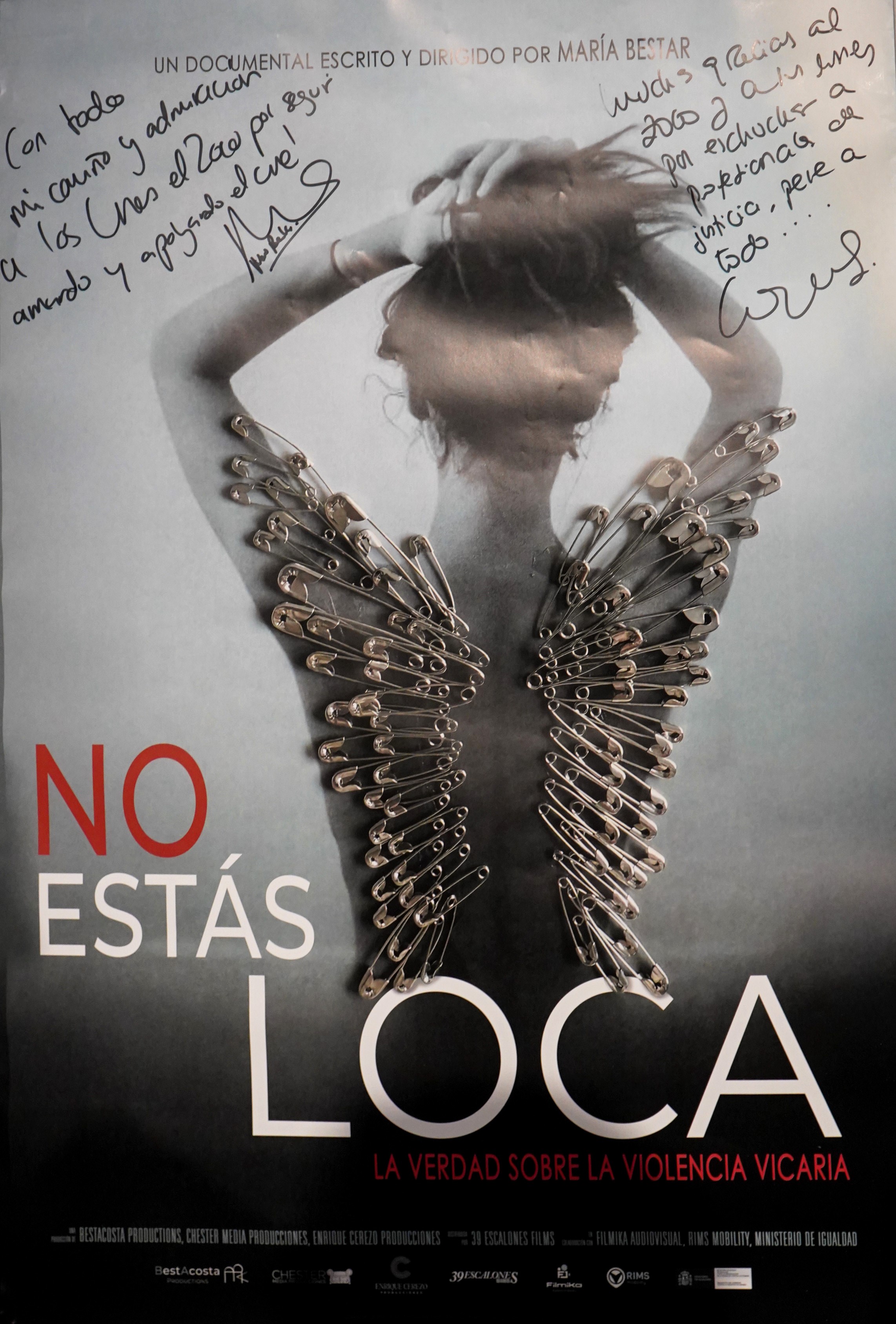 CINE SOCIAL (Violencia vicaria). MARÍA BESTAR (Directora) y Mª EUGENIA PRENDES (Fiscal de Sala contra la Violencia sobre la Mujer) presentan: «No estás loca»