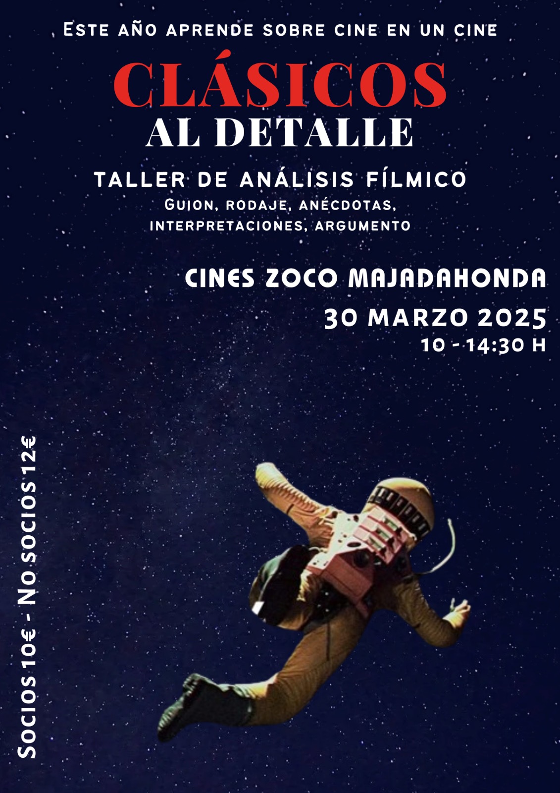 TALLER DE ANÁLISIS FÍLMICO – 7ª Sesión del CICLO CLÁSICOS AL DETALLE: «2001: Una odisea del espacio»