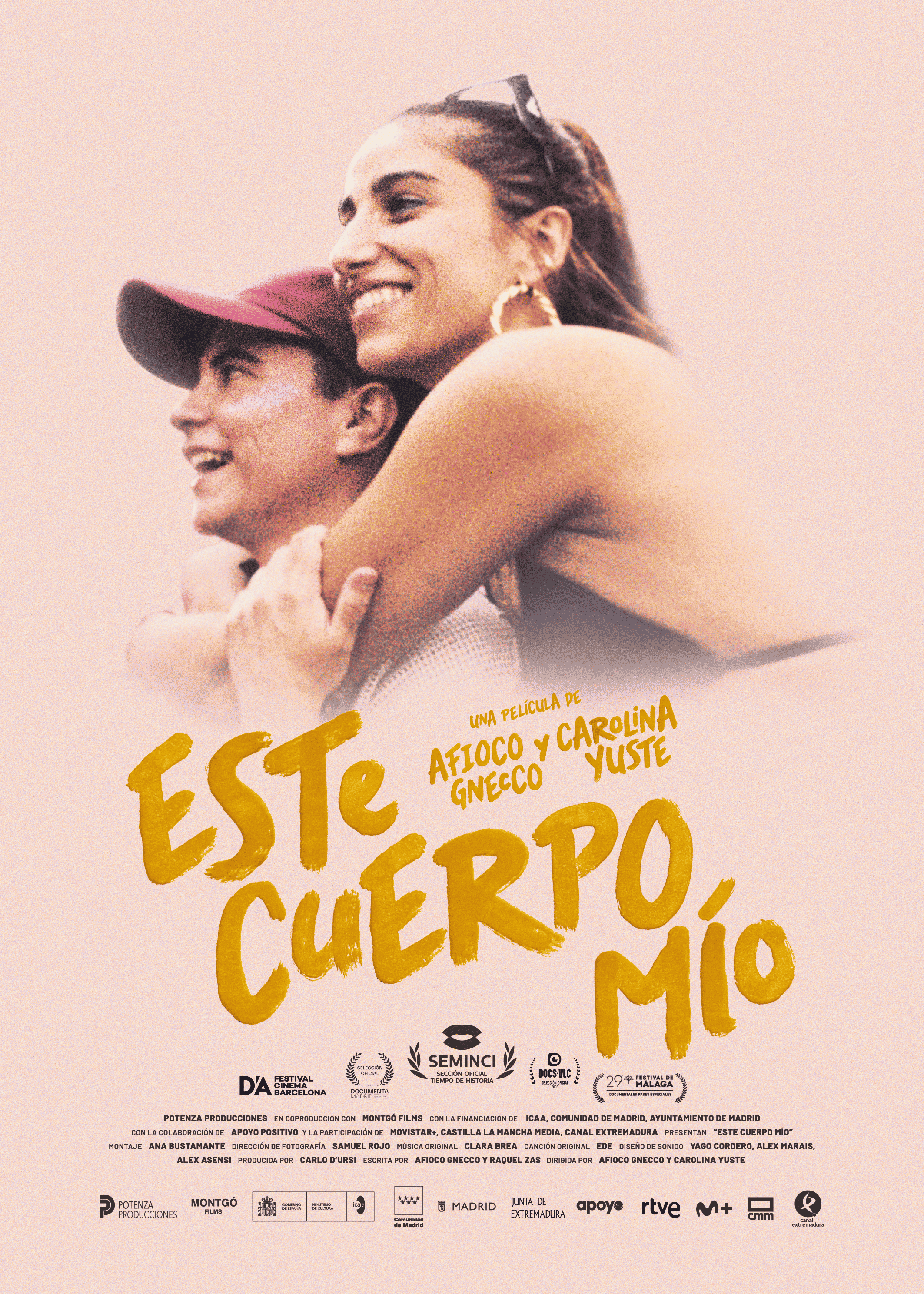 DIRECTORAS EN EL ZOCO. CAROLINA YUSTE (co-directora y actriz) Y AFIOCCO GNECCO (co-director y co-guionista) presentan «Este cuerpo mío»