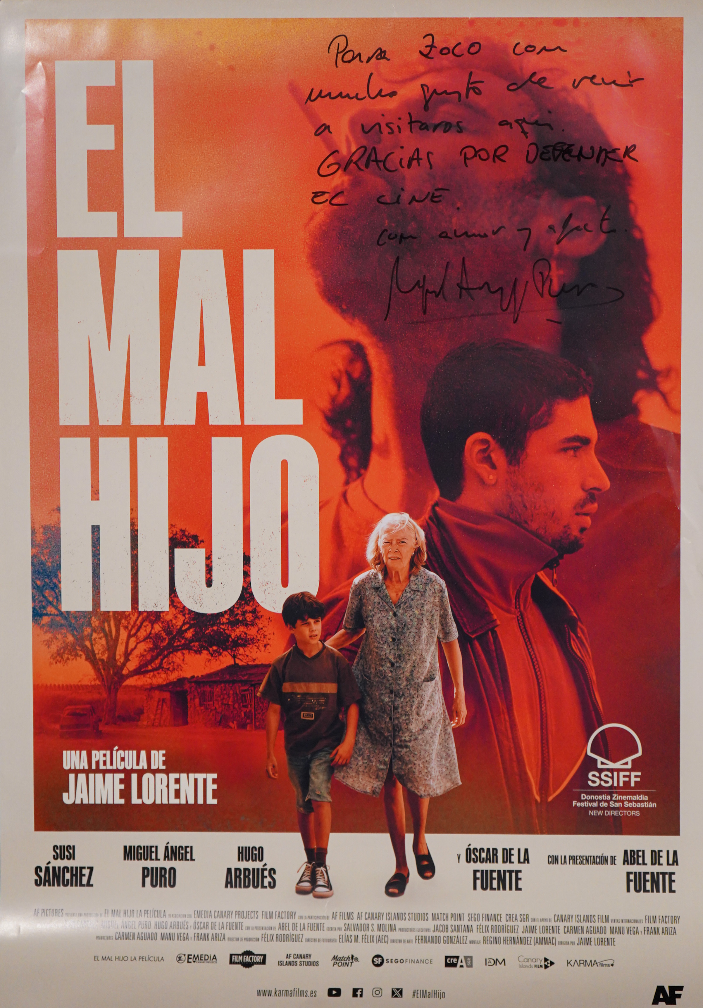 DIRECTORES EN EL ZOCO. MIGUEL ÁNGEL PURO (actor) presenta » El mal hijo»