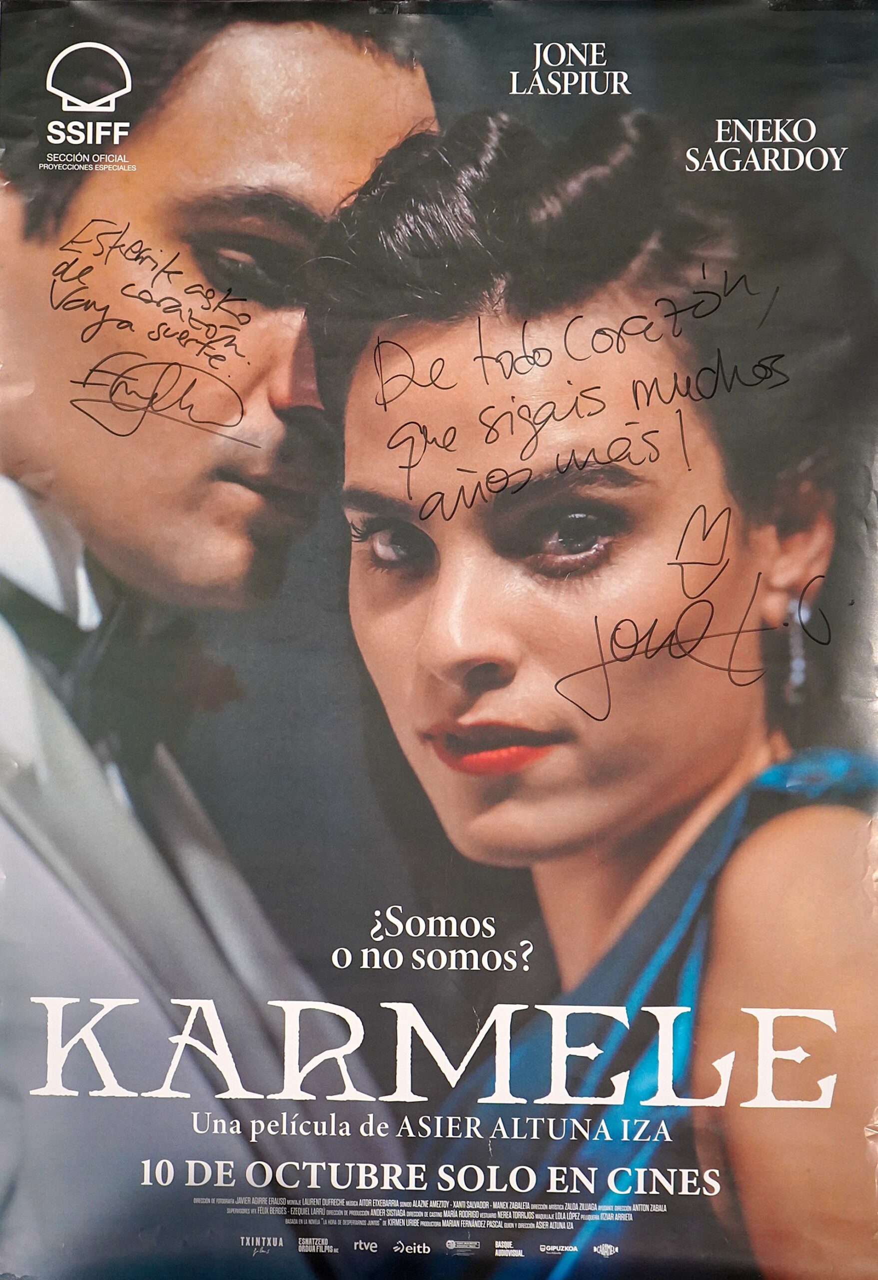 DIRECTORES EN EL ZOCO. JONE LASPIUR y ENEKO SAGARDOY (actores) presentan «Karmele»