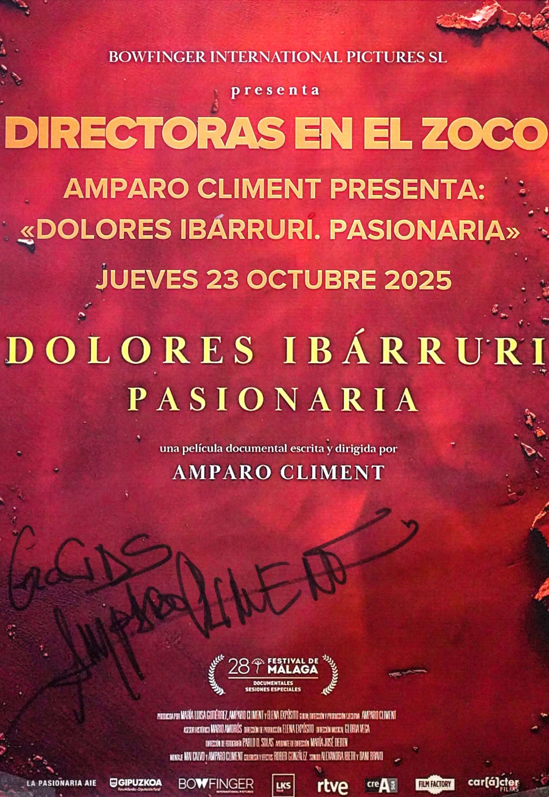 DIRECTORAS EN EL ZOCO. AMPARO CLIMENT presenta «Dolores Ibárruri. Pasionaria»