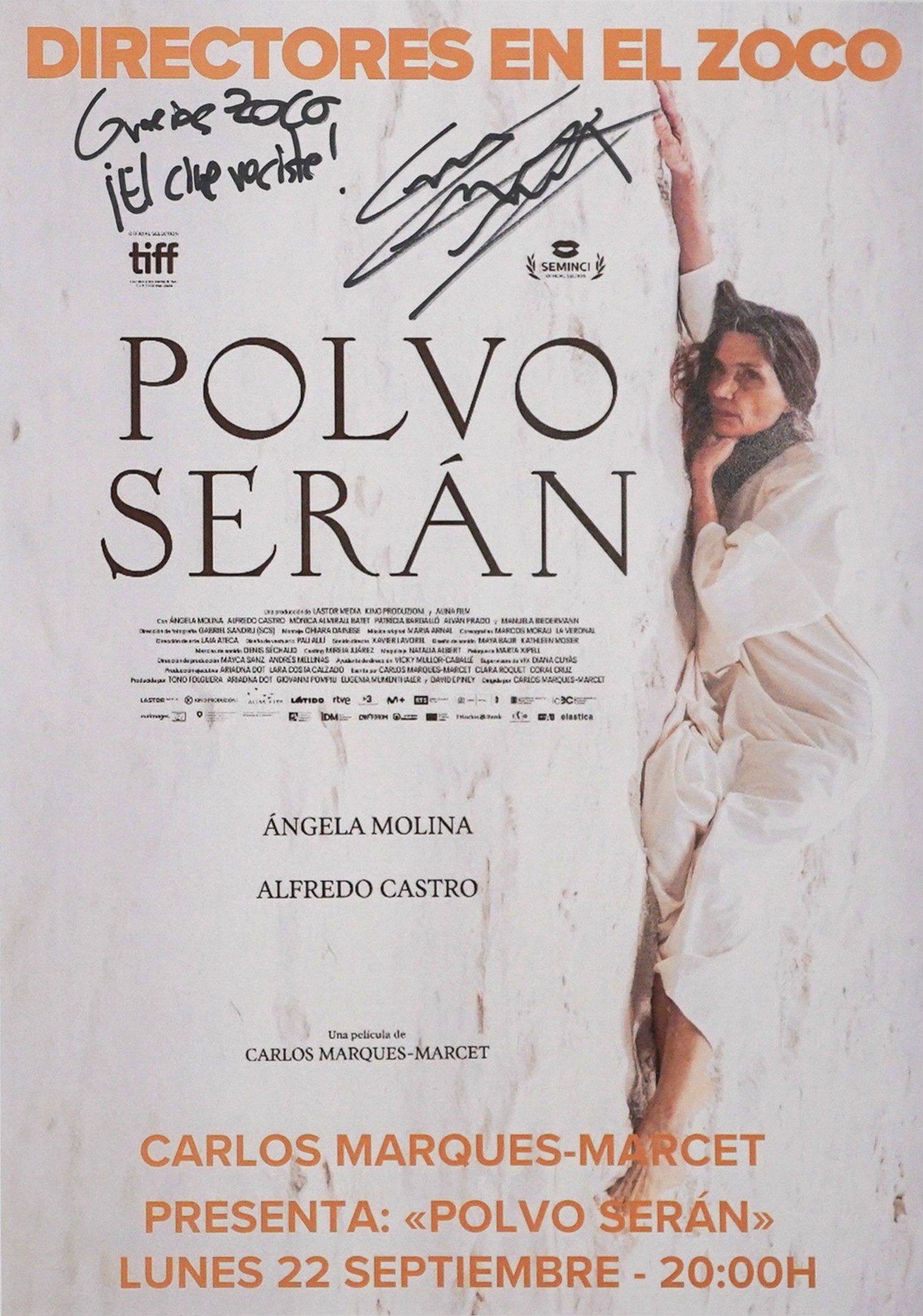 DIRECTORES EN EL ZOCO. CARLOS MARQUÉS-MARCET presenta «Polvo serán»