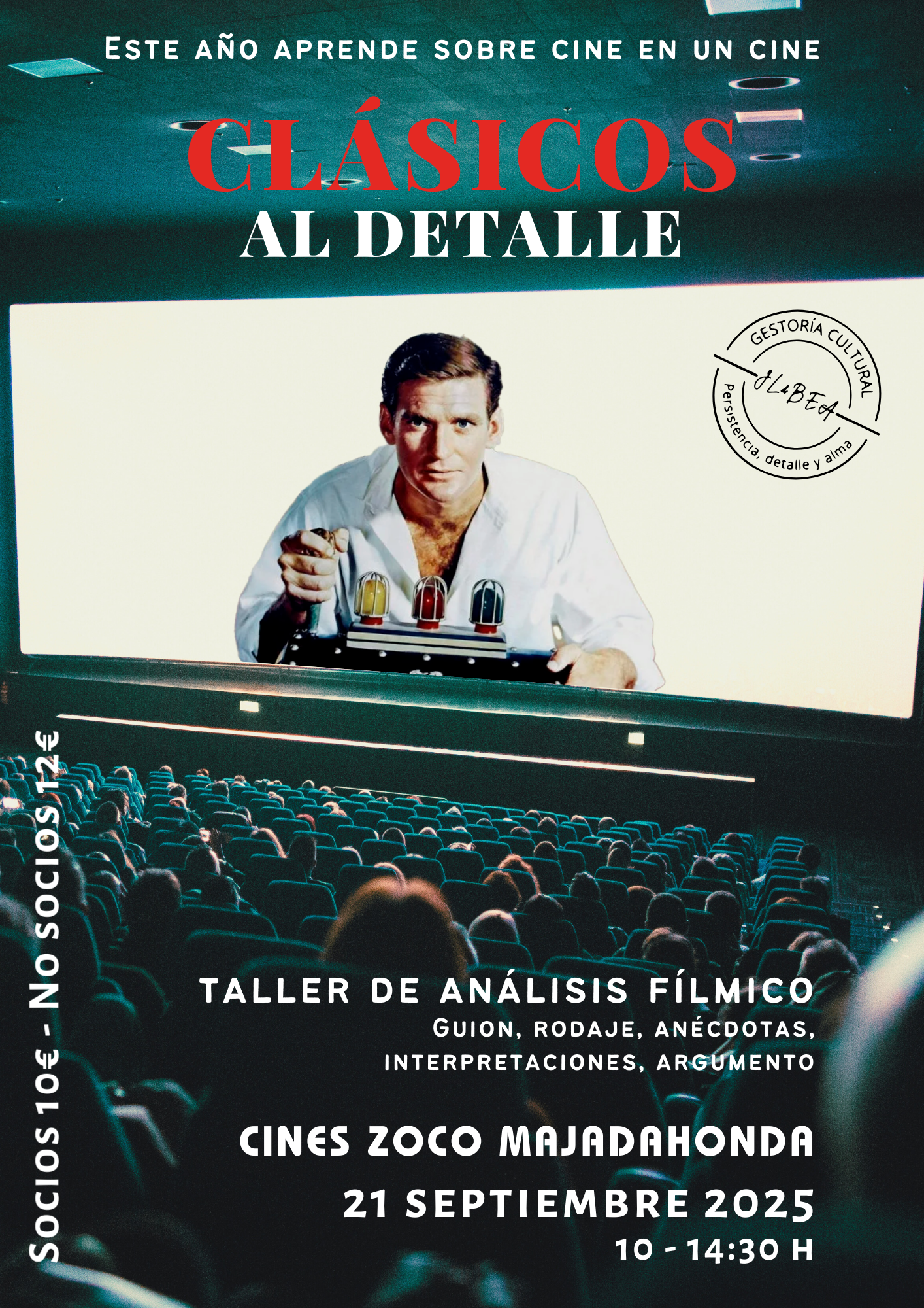 TALLER DE ANÁLISIS FÍLMICO – 10ª Sesión del CICLO CLÁSICOS AL DETALLE: «El tiempo en sus manos»