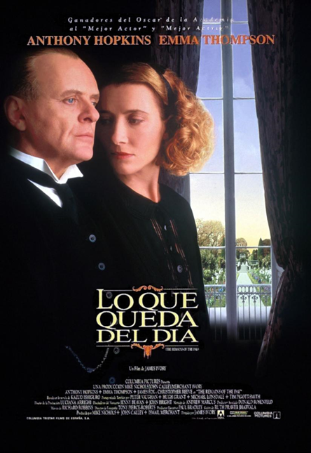 CLUB CINE Y LITERATURA. Proyección y coloquio: «Lo que queda del día» V.O.S.