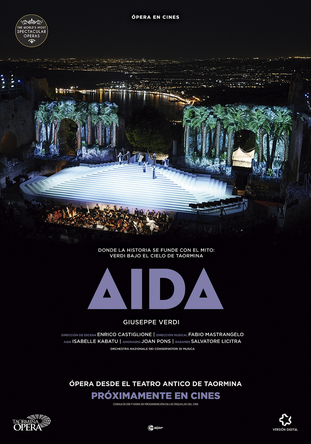 Óh!PERA SUMMER (en diferido): «Aida» V.O.S. desde el Teatro Greco Antico Taormina