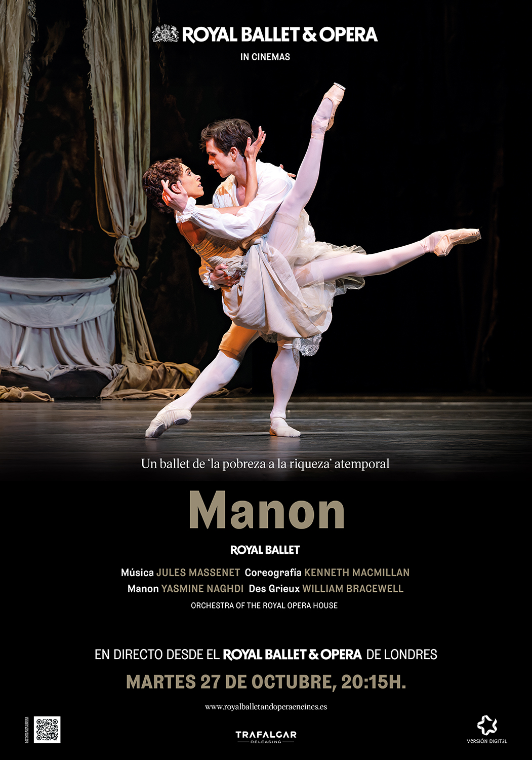 TEMPORADA CLÁSICA 26/27: «Manon» (en directo desde The Royal Ballet)